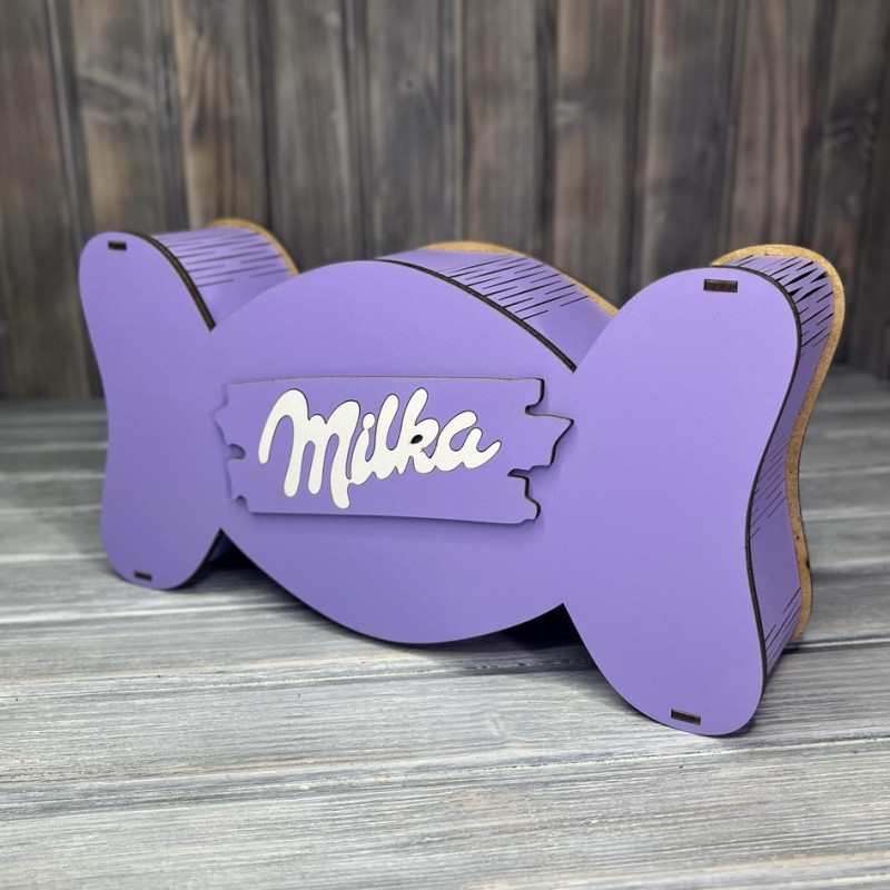 Коробка "Мілка Цукерка" ФІОЛЕТОВИЙ (30-16-8 см)