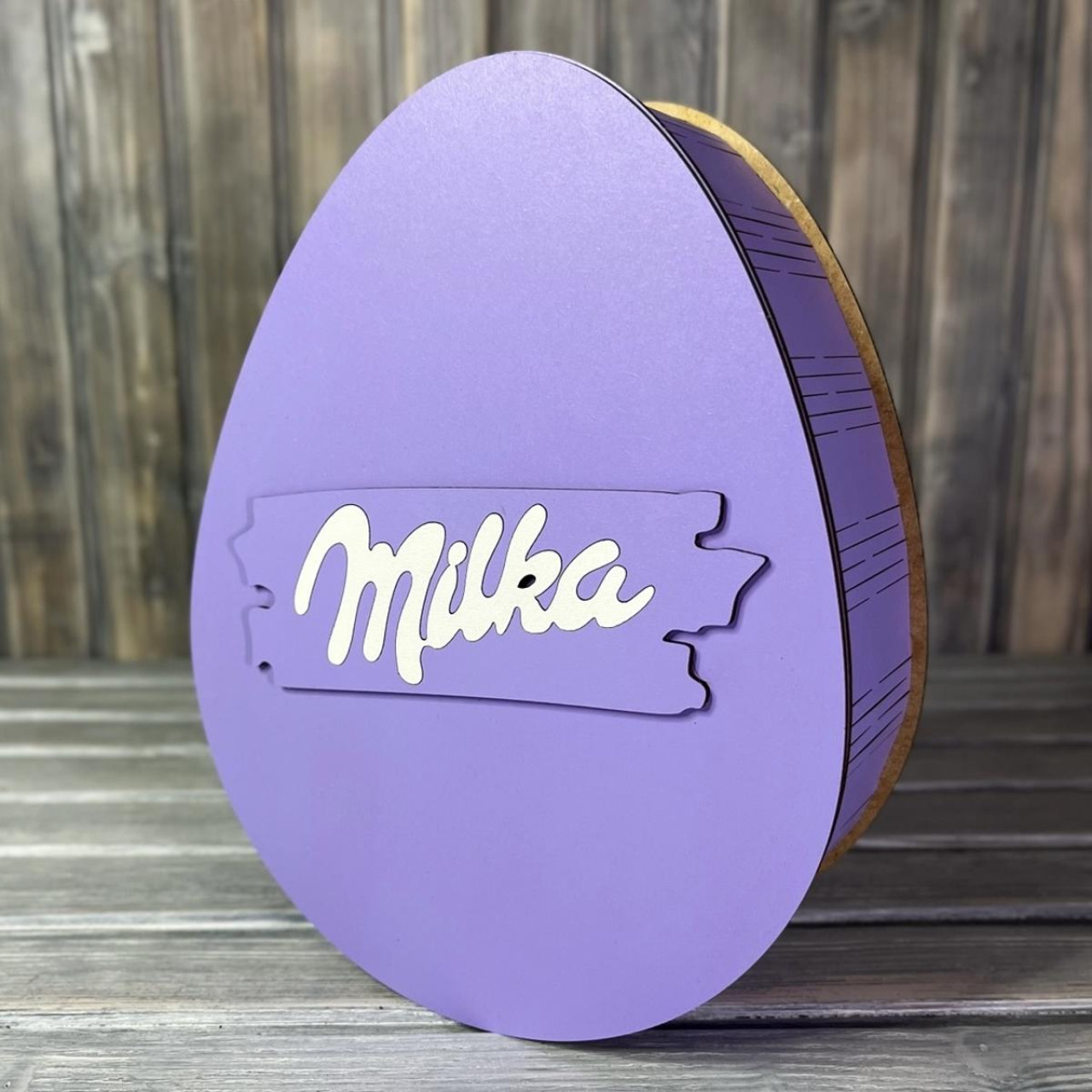 Коробка овал "Мілка" ФІОЛЕТОВИЙ (25-20-8.5 см)