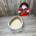 Коробка овал "Кіндер САНТА" БІЛИЙ (25-20-8.5 см)
