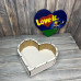 Коробка серце "Love IS" БІЛИЙ (27-24-8 см)